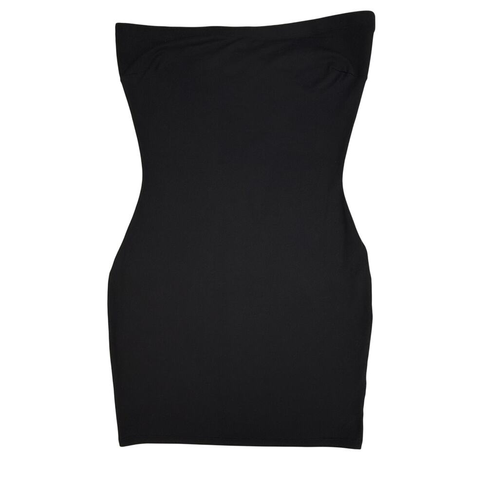 ASSETS by SPANX Red Hot Label Sleek Slimmers Strapless Full Slip XL 20-22 Black